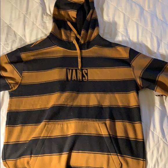vans tall box stripe pullover hoodie
